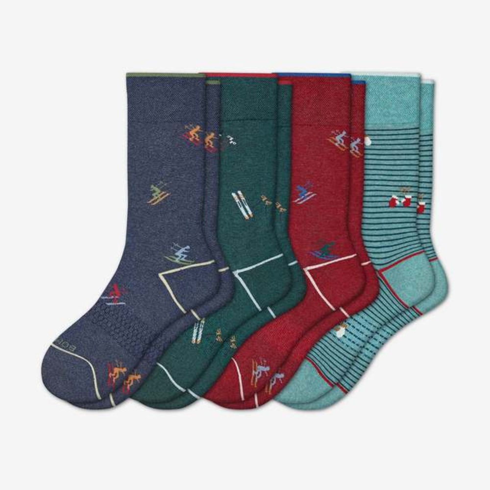 Men's Bombas Chalet Calf Socks (4 pack) - M